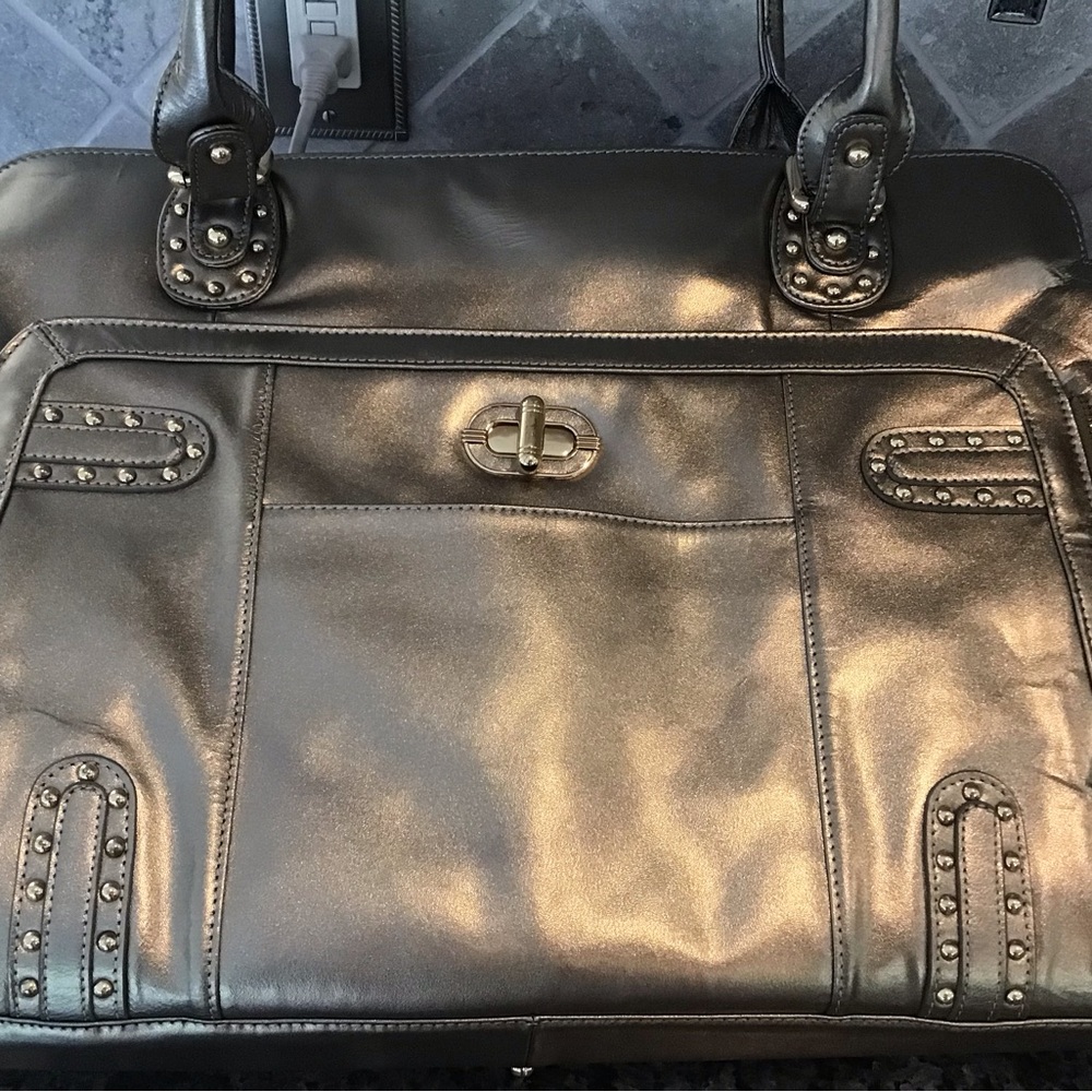 The Find, Gold Bag, with Gold studs.